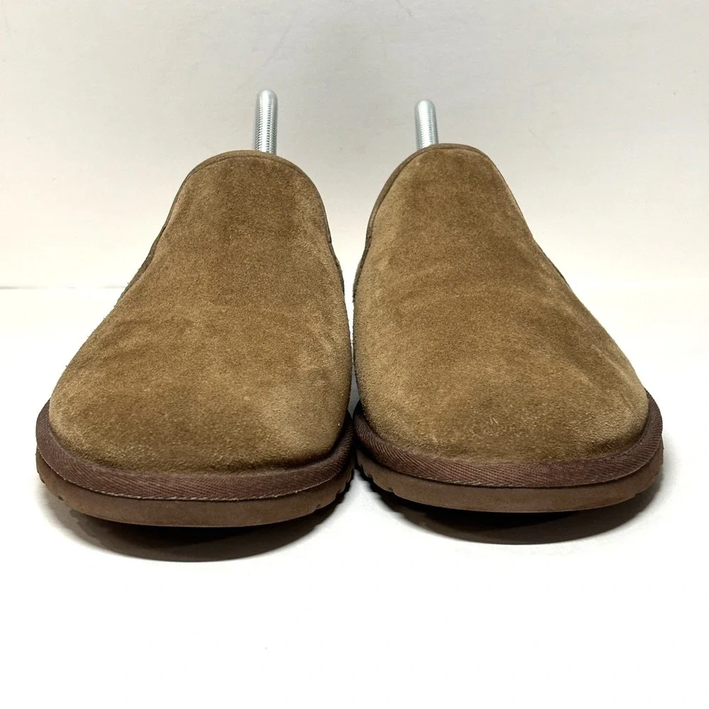 UGG Henrick Loafers Mens Size 10 Brown Suede‎ Sheepskin Slip On Driving